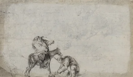 Study associated with Traveller assaulted, possibly Samuel Butler’s Hudibras, c.1790